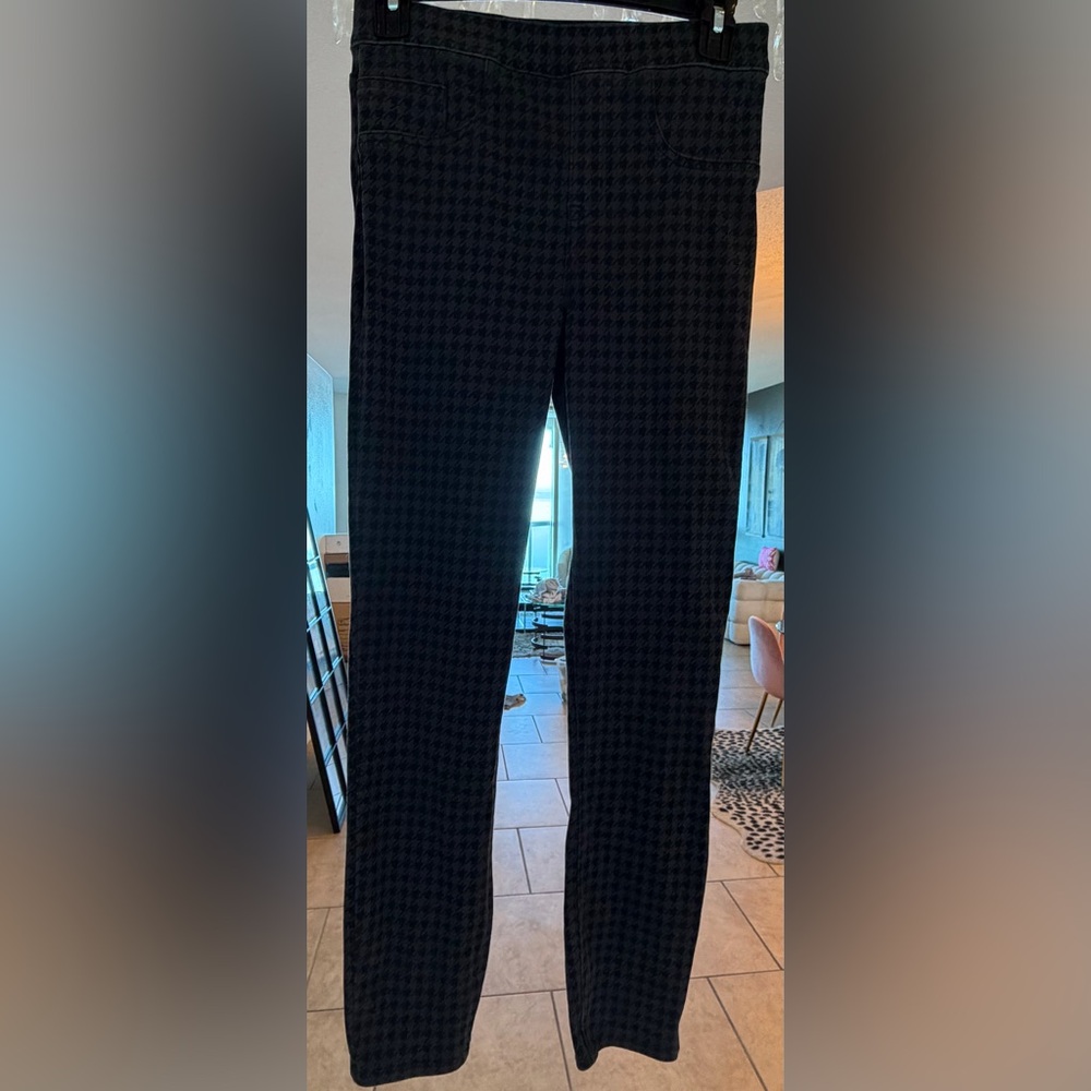 Spanx Black Houndstooth Pants - image 1